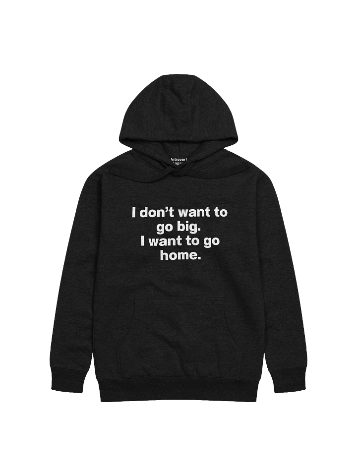 I don't want to go big. I want to go home. Unisex Hoodie product image (2)