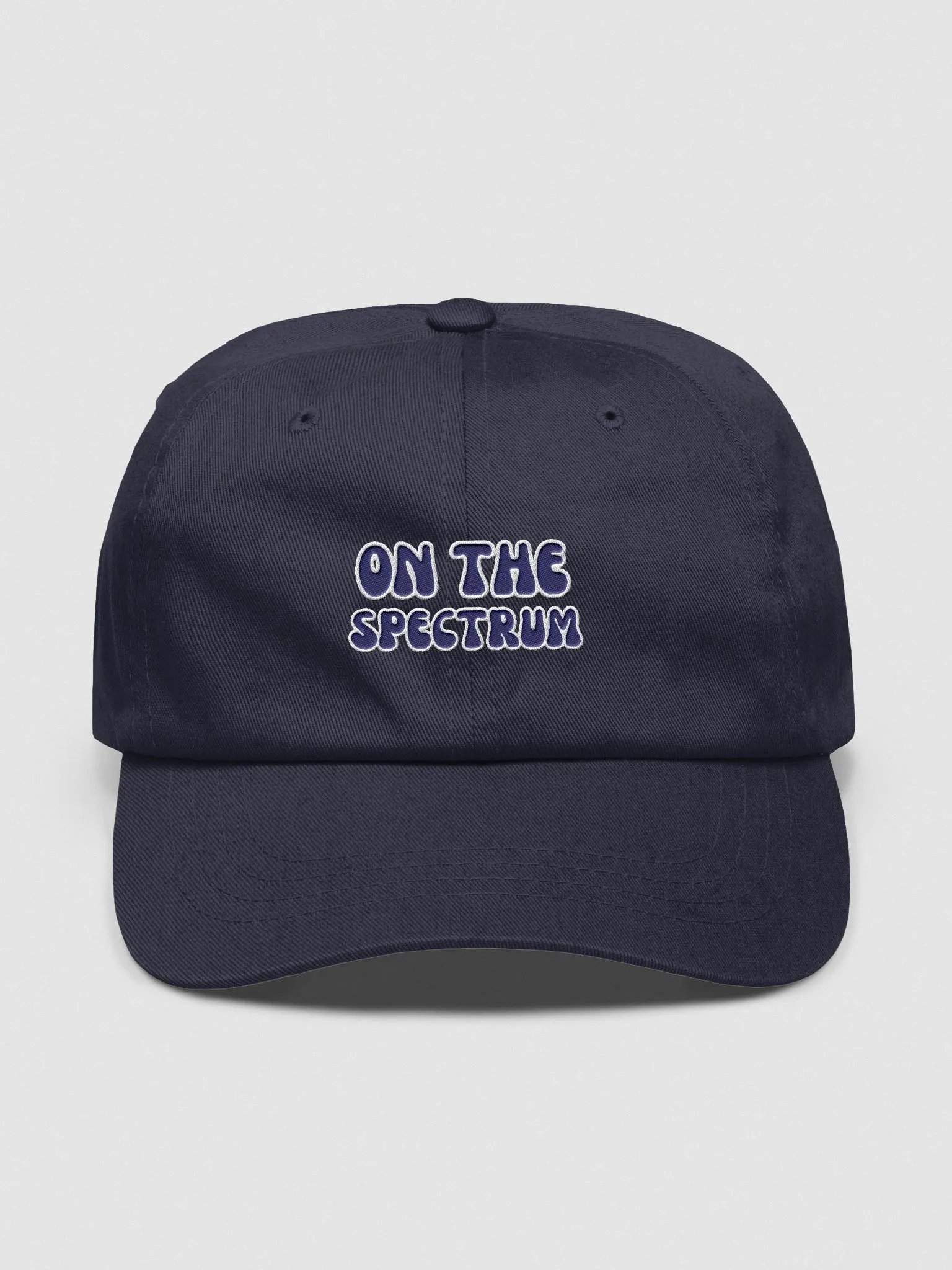 ON THE SPECTRUM (navy) groovy lined design embroidered classic dad hat product image (17)