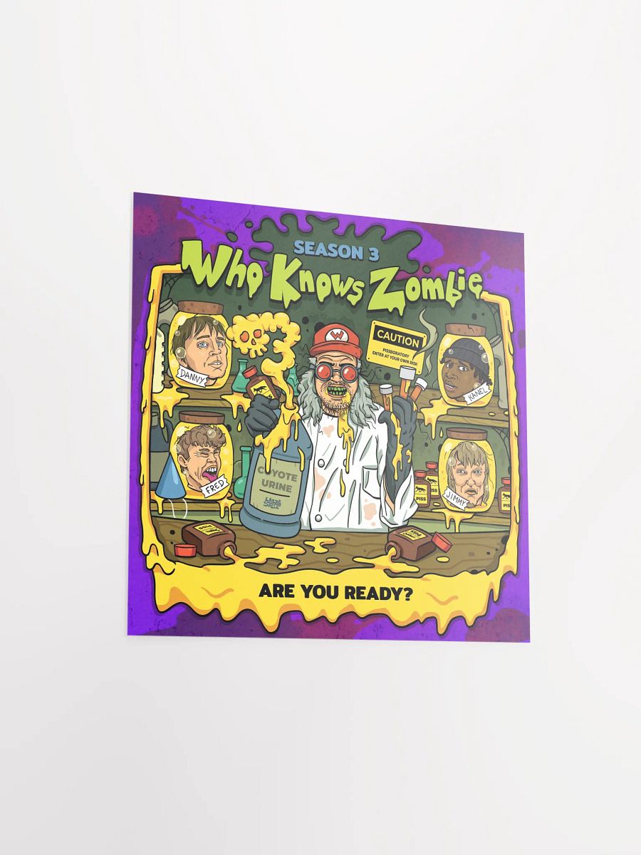 WhoKnowsZombie - The Scientist (Cartoon Poster) product image (11)