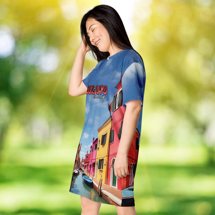 Burano Italy T-shirt Dress product image (2)