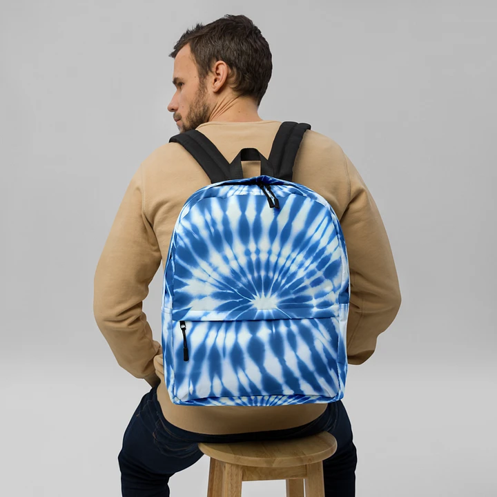 Tie Dye #17 - Blue & White - Backpack product image (2)