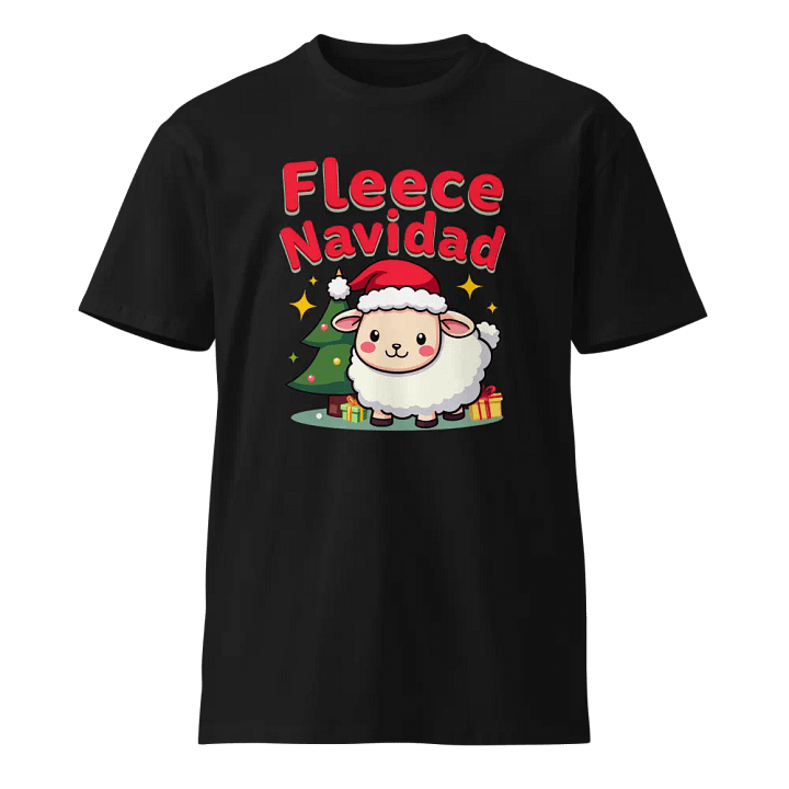 Fleece Navidad Cartoon Sheep Christmas T-Shirt product image (1)