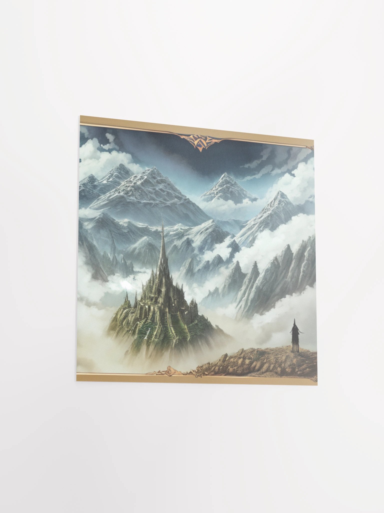 Lord Of The Rings Anime Concept Art Mystical Citadel Poster product image (15)