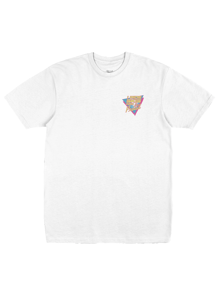 "I Ride Skis and I'm Proud" White Tee product image (2)
