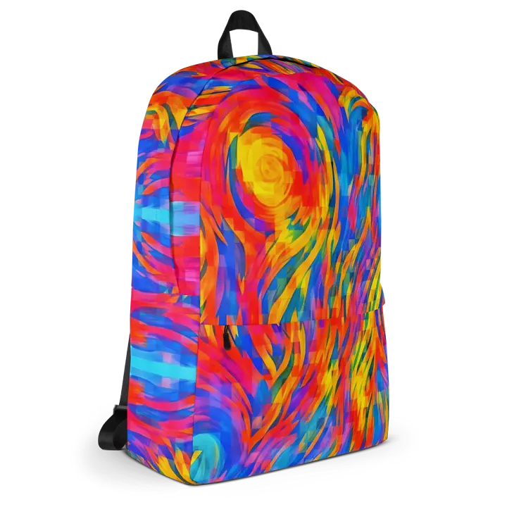 Digital Rainbow Pixels Flow - Backpack product image (1)