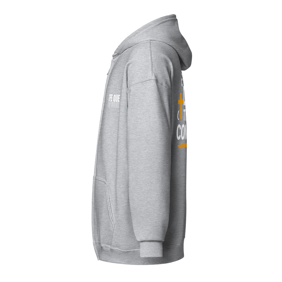 Sudadera Unisex con Capucha y Cremallera | Dios tiene el control product image (3)