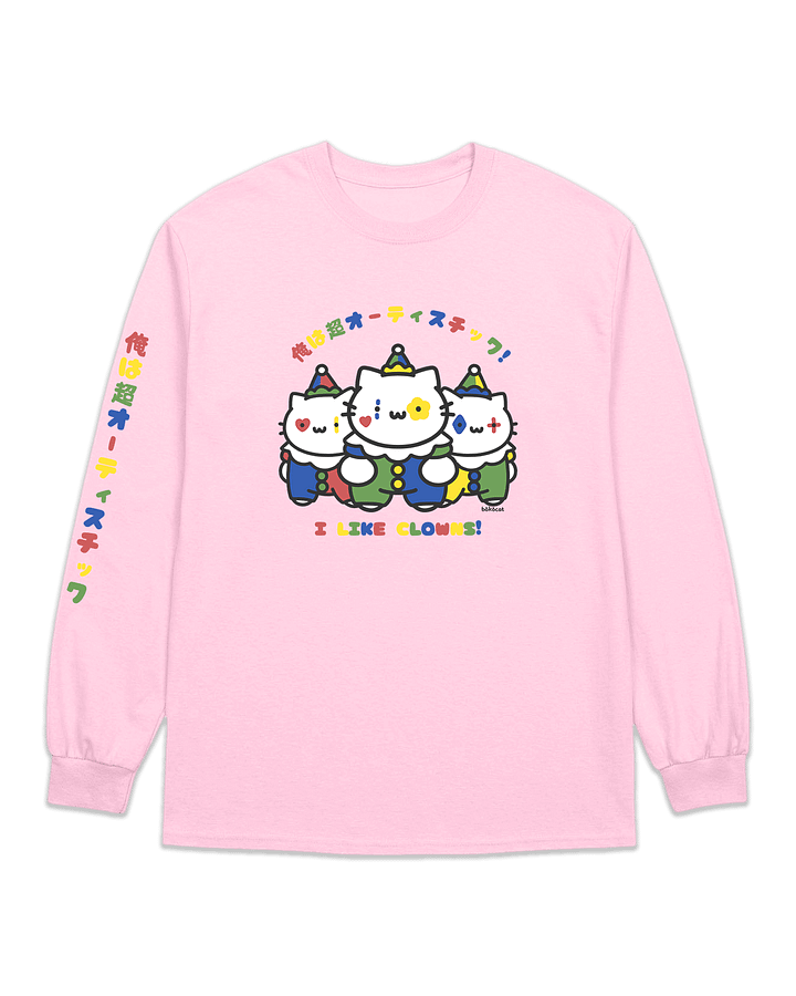 🤡𝗜 𝗟𝗜𝗞𝗘 𝗖𝗟𝗢𝗪𝗡𝗦 longsleeve product image (1)