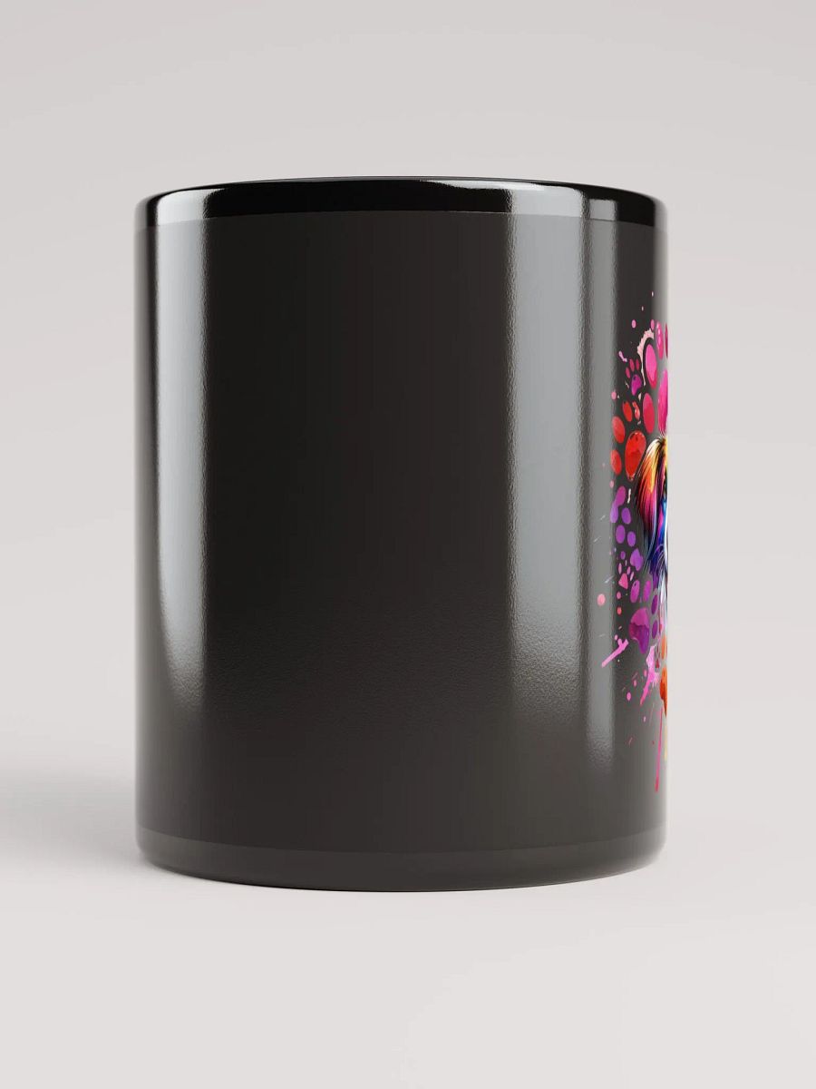 The Colorful Canine Splash Black Glossy Mug product image (10)