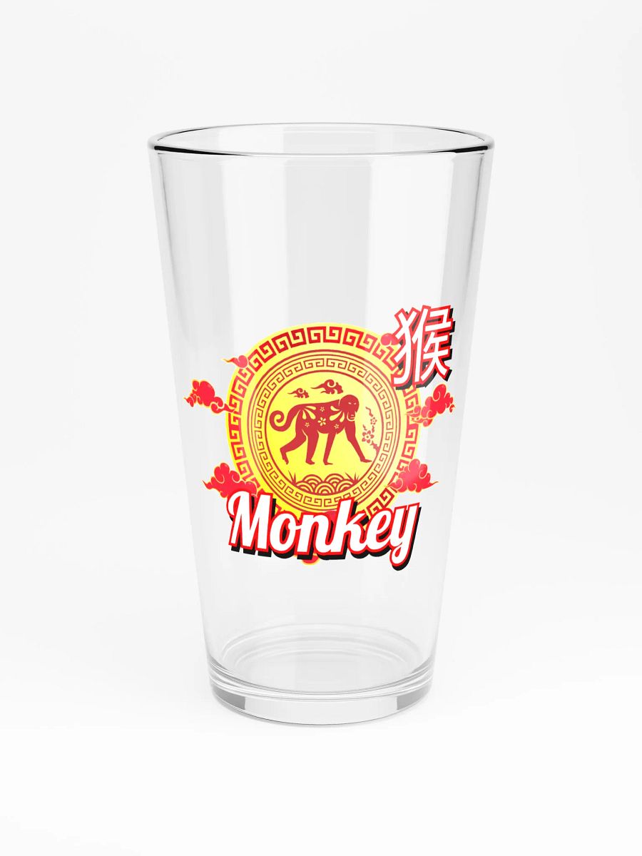 Monkey - Chinese Zodiac Pint Shaker Glass product image (3)