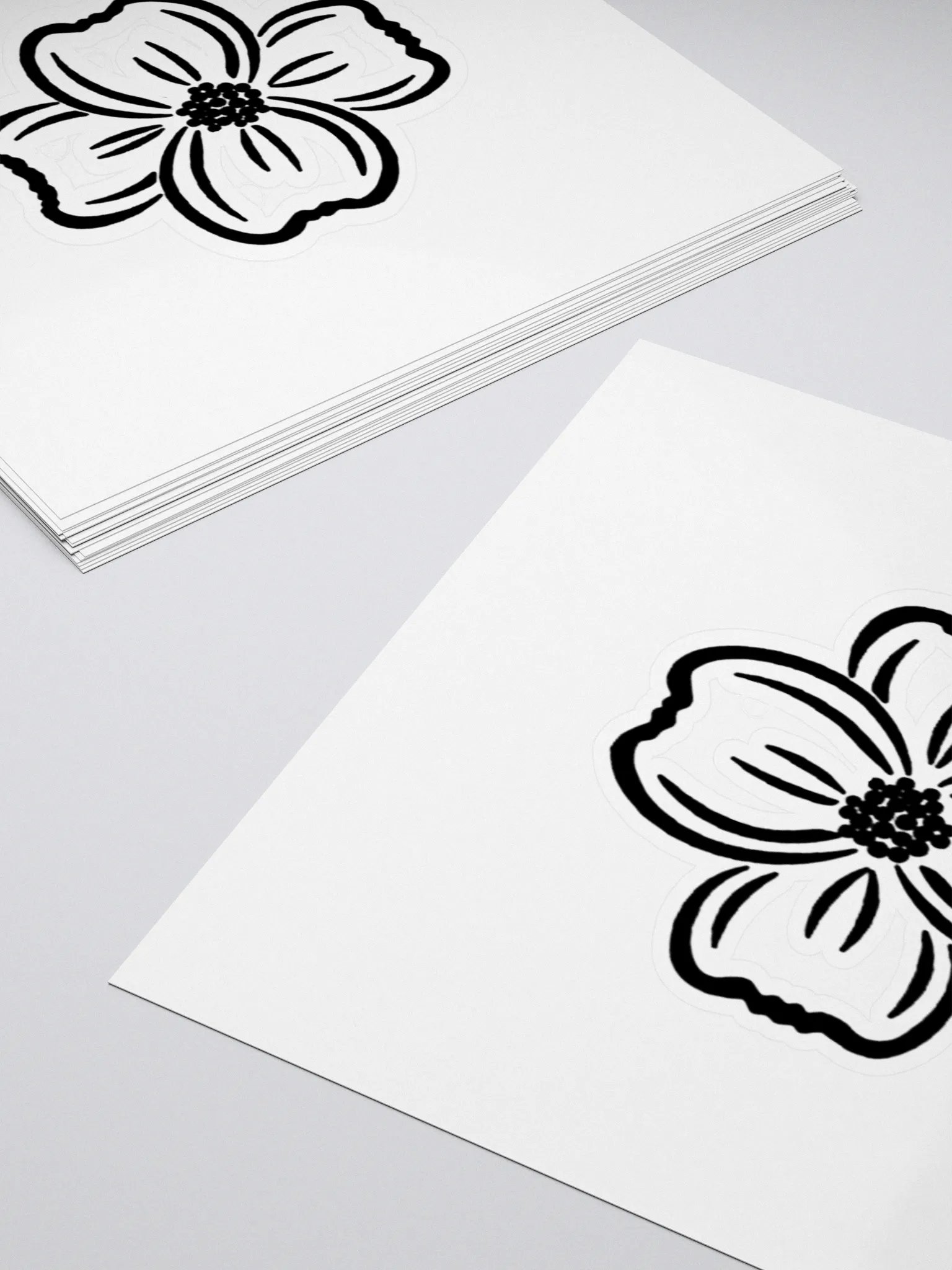 Dogwood black sticker product image (4)