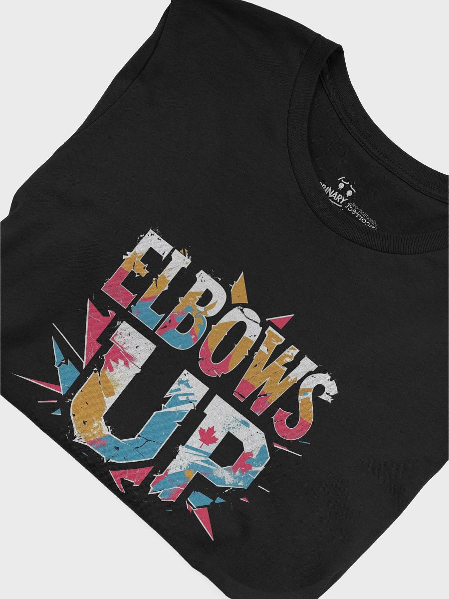 Proudly Canuck | ELBOWS UP | Distressed Political Streetwear Tee product image (5)