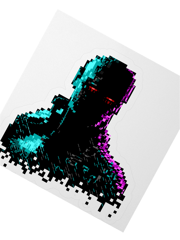 Ghost in the Wires ASCII Art Sticker product image (5)
