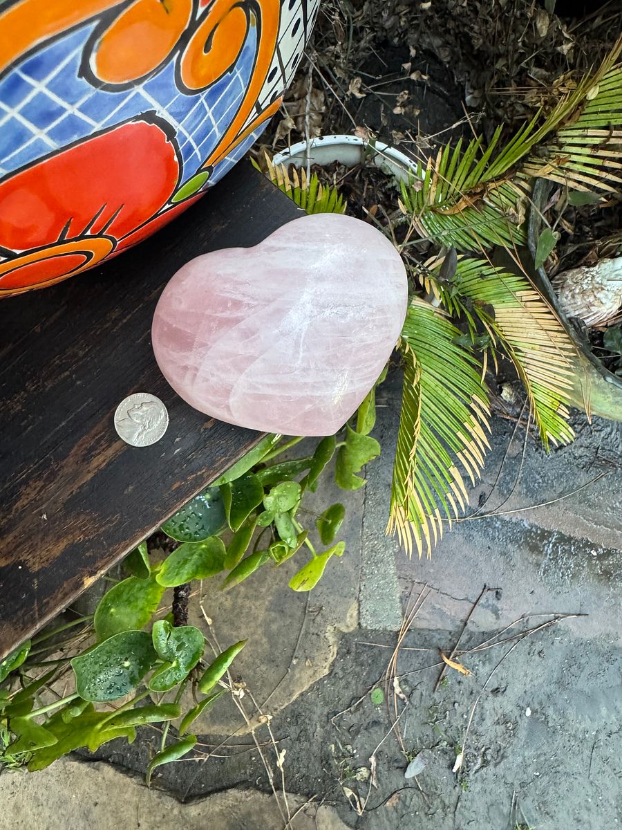 Heart-Shaped Rose Quartz - 16 oz! product image (3)
