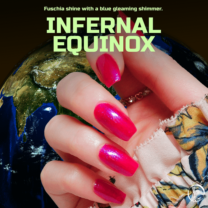 INFERNAL EQUINOX - Electric Fushia and Blue Shimmer Nail Polish product image (1)