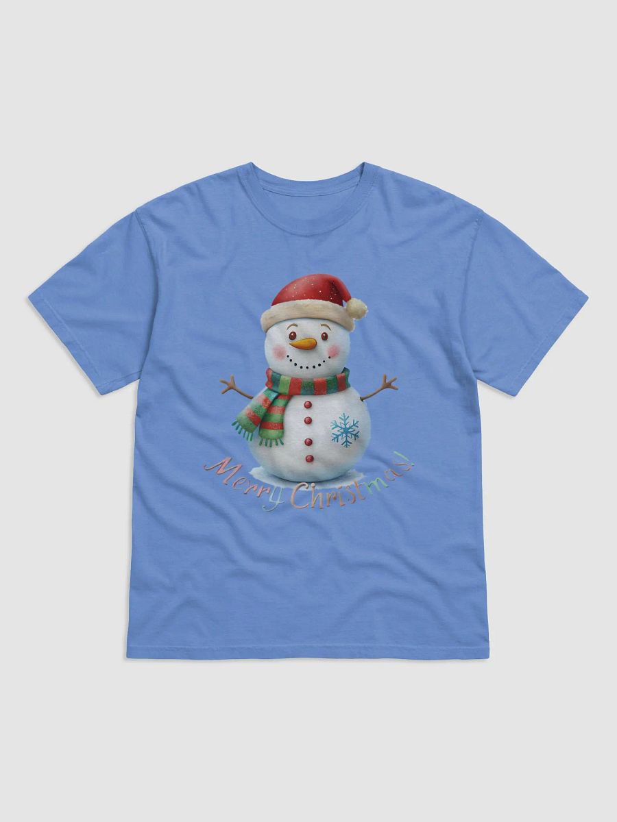 Cheerful Snowman Merry Christmas T-Shirt product image (5)