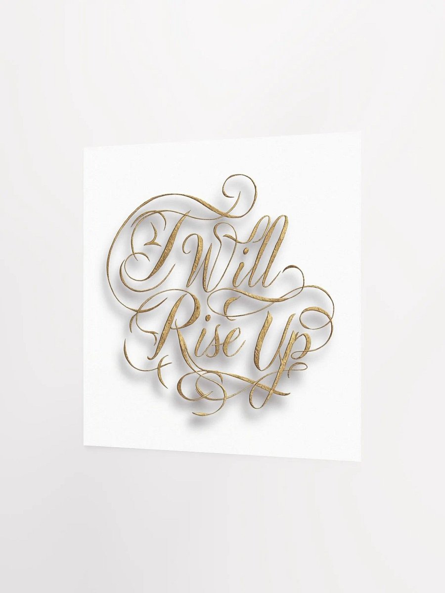 Self-Love Affirmation Art for Goal Setting and Self-Care - I Will Rise Up product image (3)