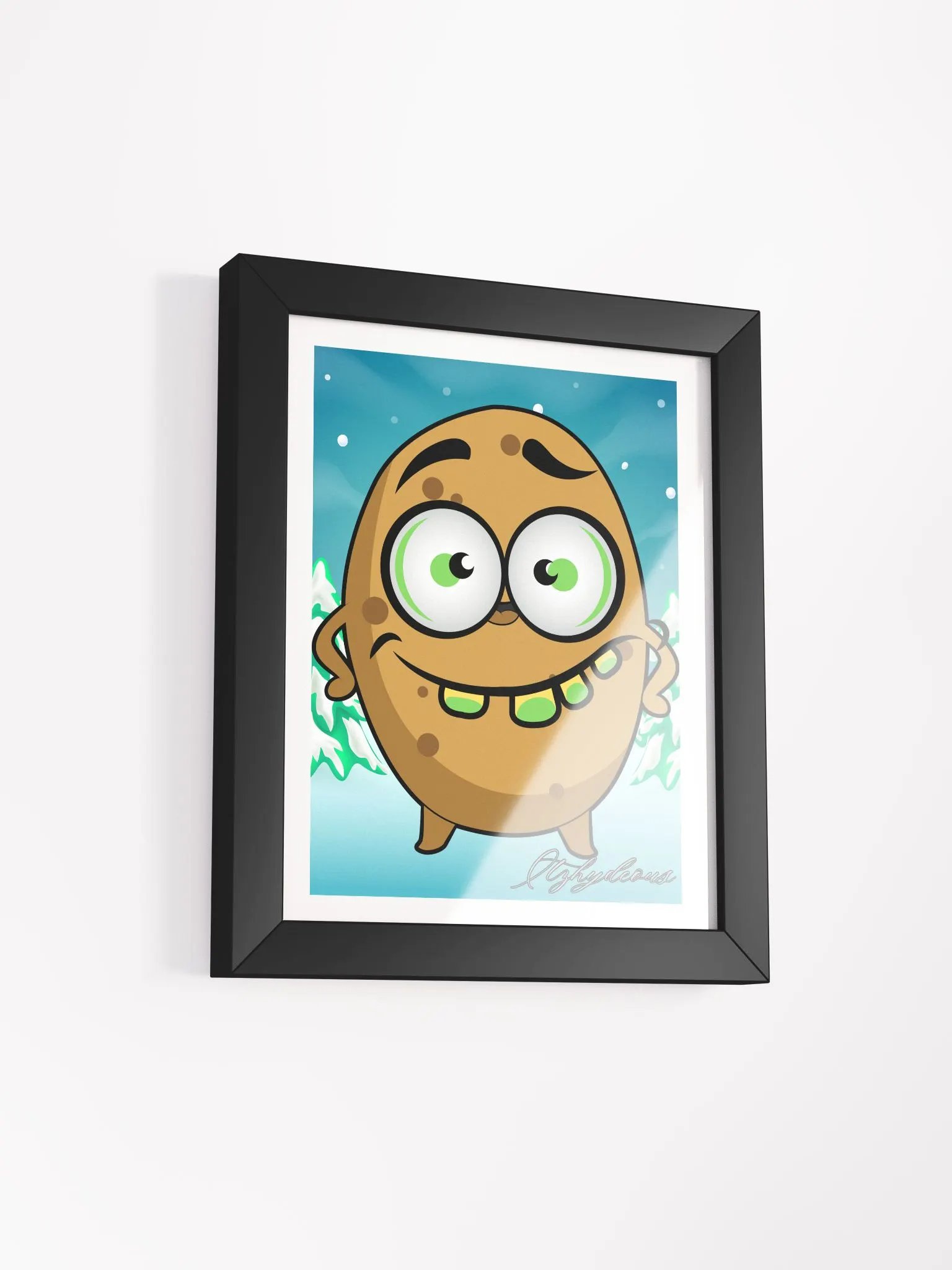 Spudtastic Snowy Smile Framed Poster product image (2)