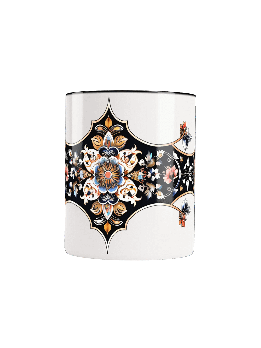 Symmetrical Floral Bliss Ceramic Mug product image (1)