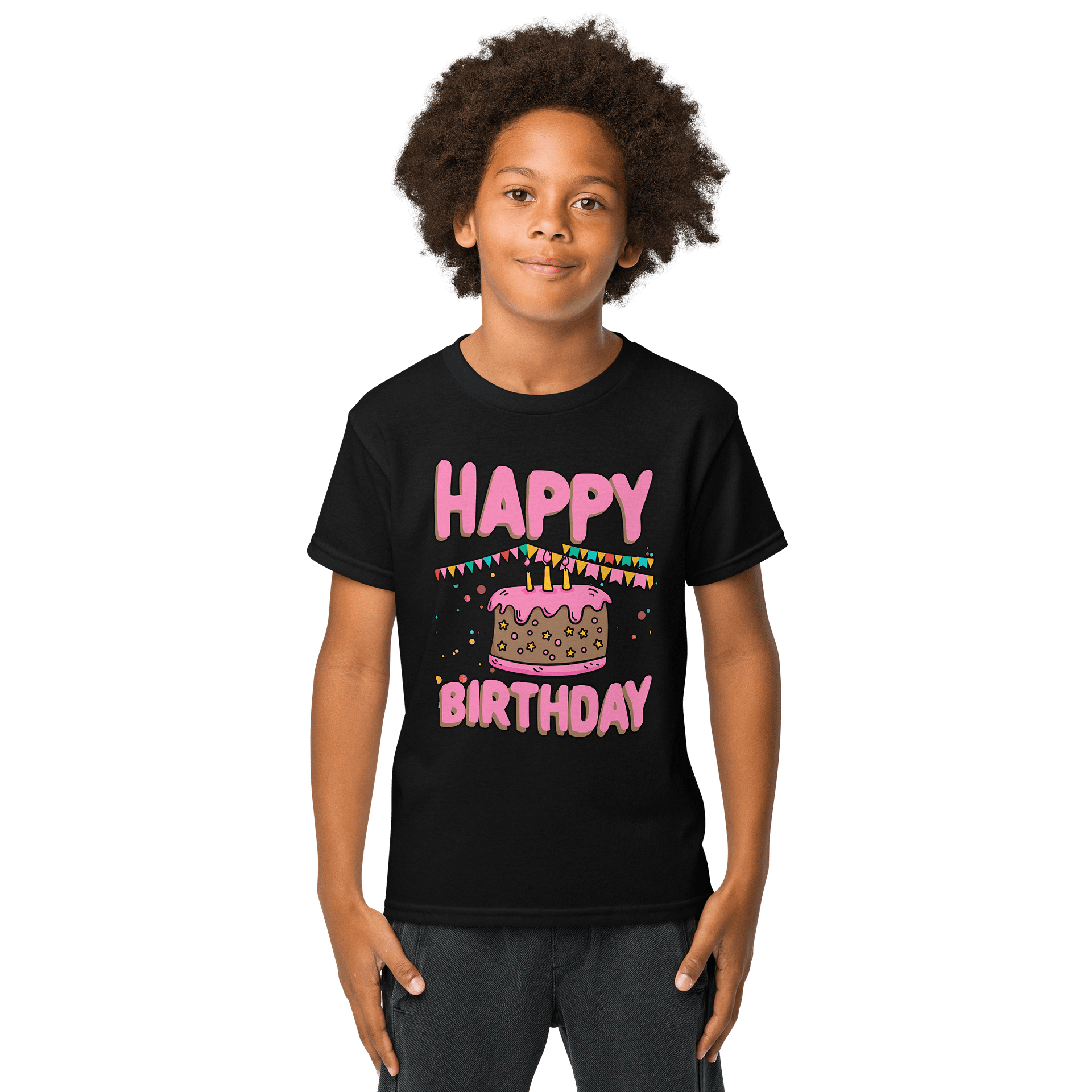 Happy Birthday (Chocolate Cake) T-Shirt For Kids product image (1)