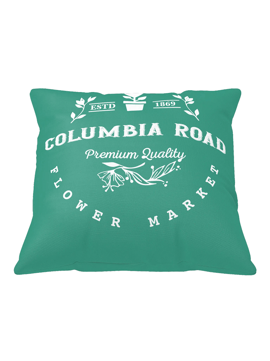 Columbia Road Market Logo Print Pillow (Light Teal) product image (4)