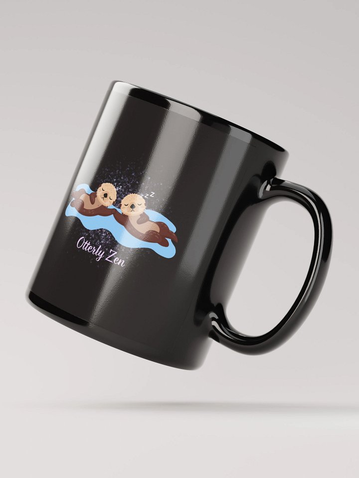 Otterly Zen – Black Mug product image (2)