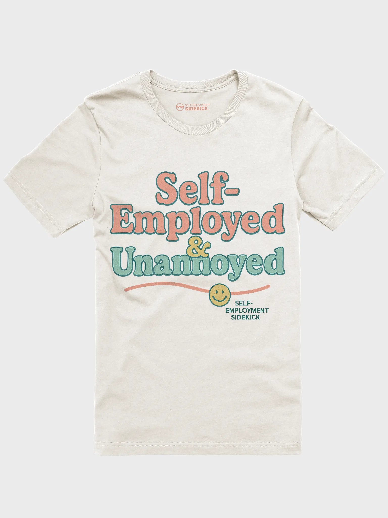Self-Employed & Unannoyed T-Shirt (Peaches & Mint) product image (1)