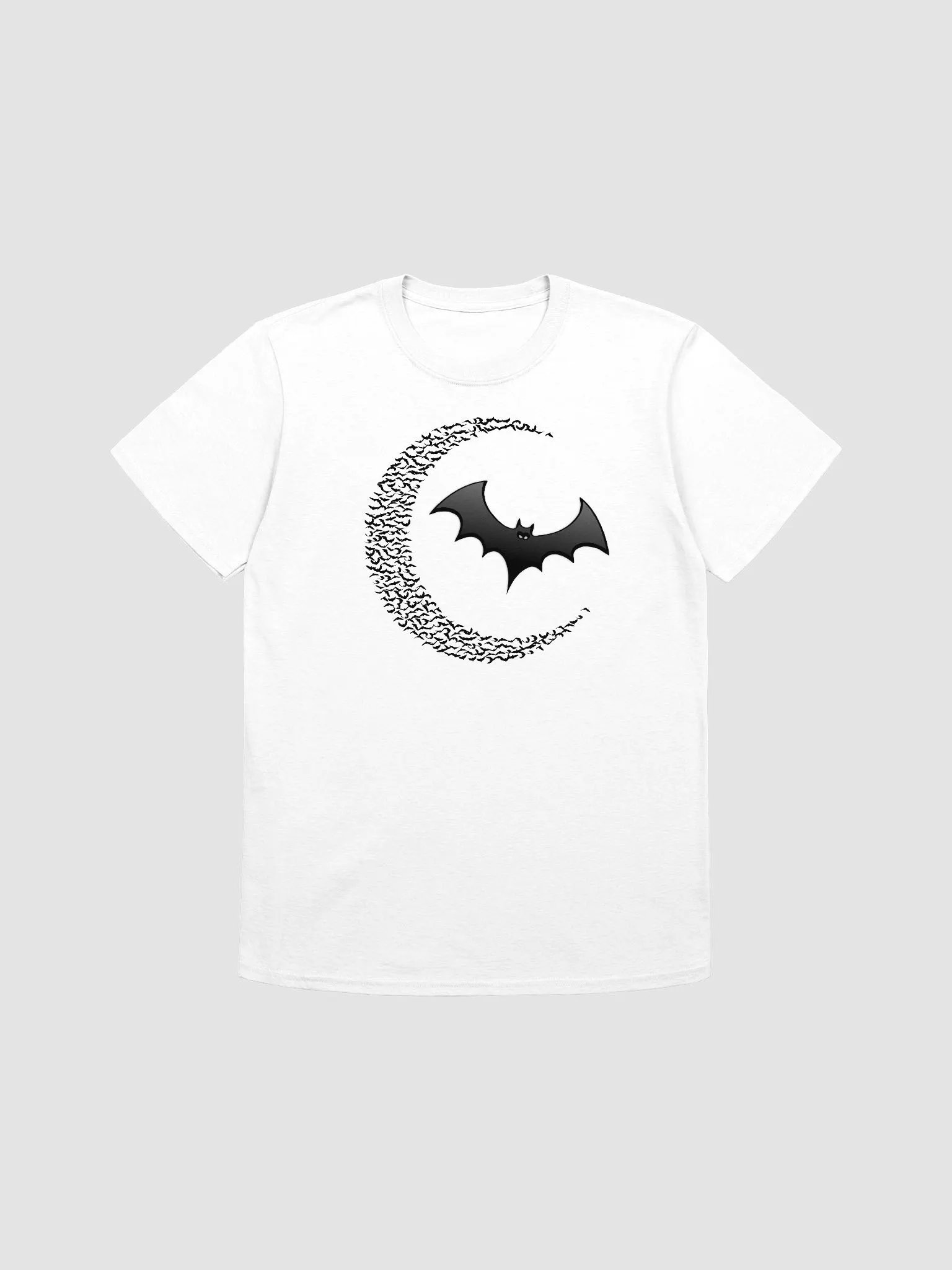 Bat's All Folks Graphic Bat Spread Wings Halloween-Shirt product image (3)