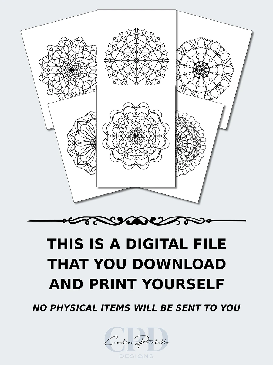 Printable Kaleidoscope Coloring Pages product image (3)