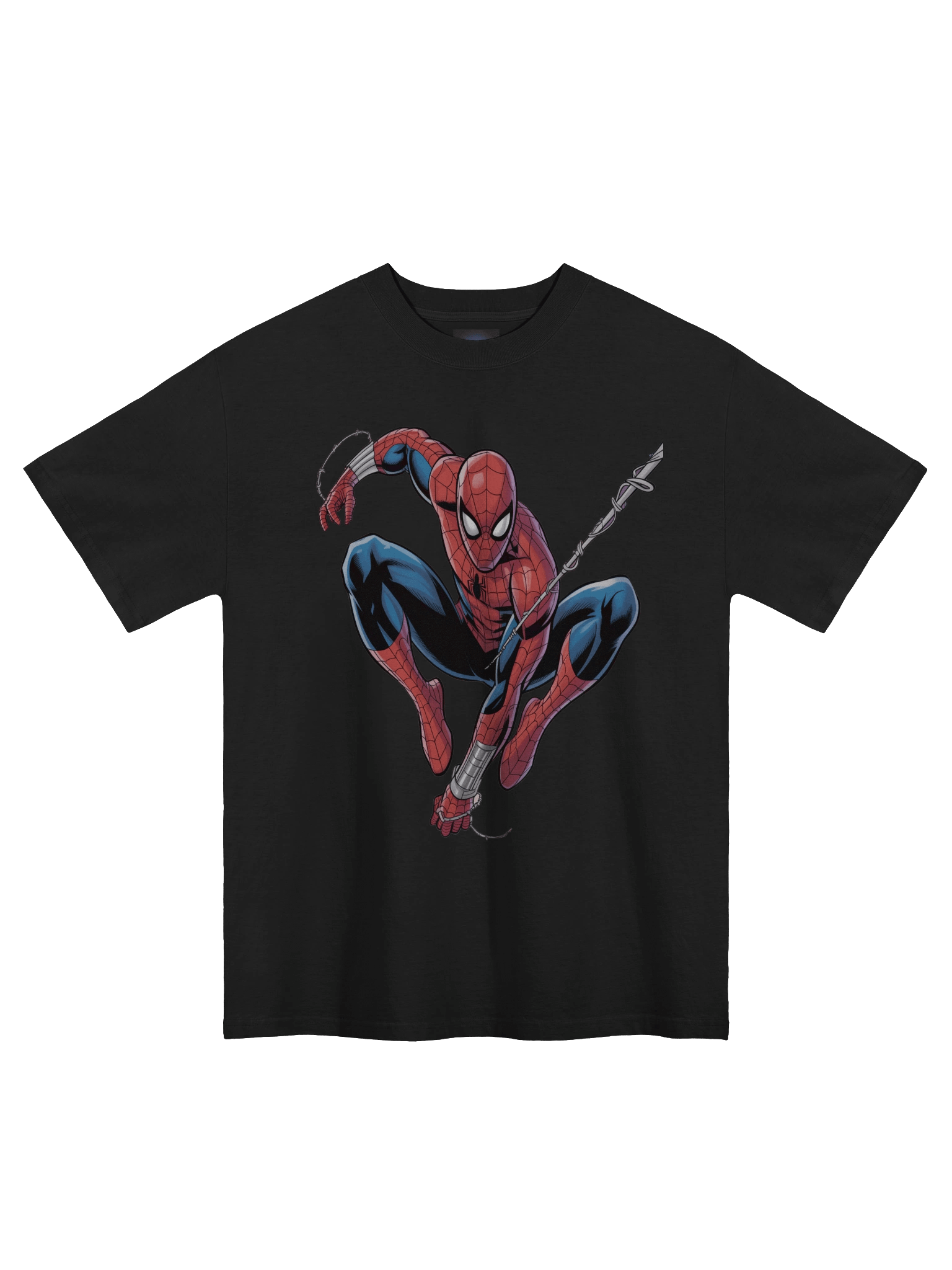 Spider-Man Web Shadow Swing Oversized Faded T-Shirt product image (3)