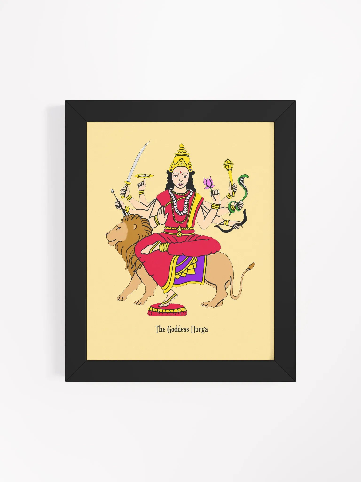 Goddess Durga Framed Art product image (4)