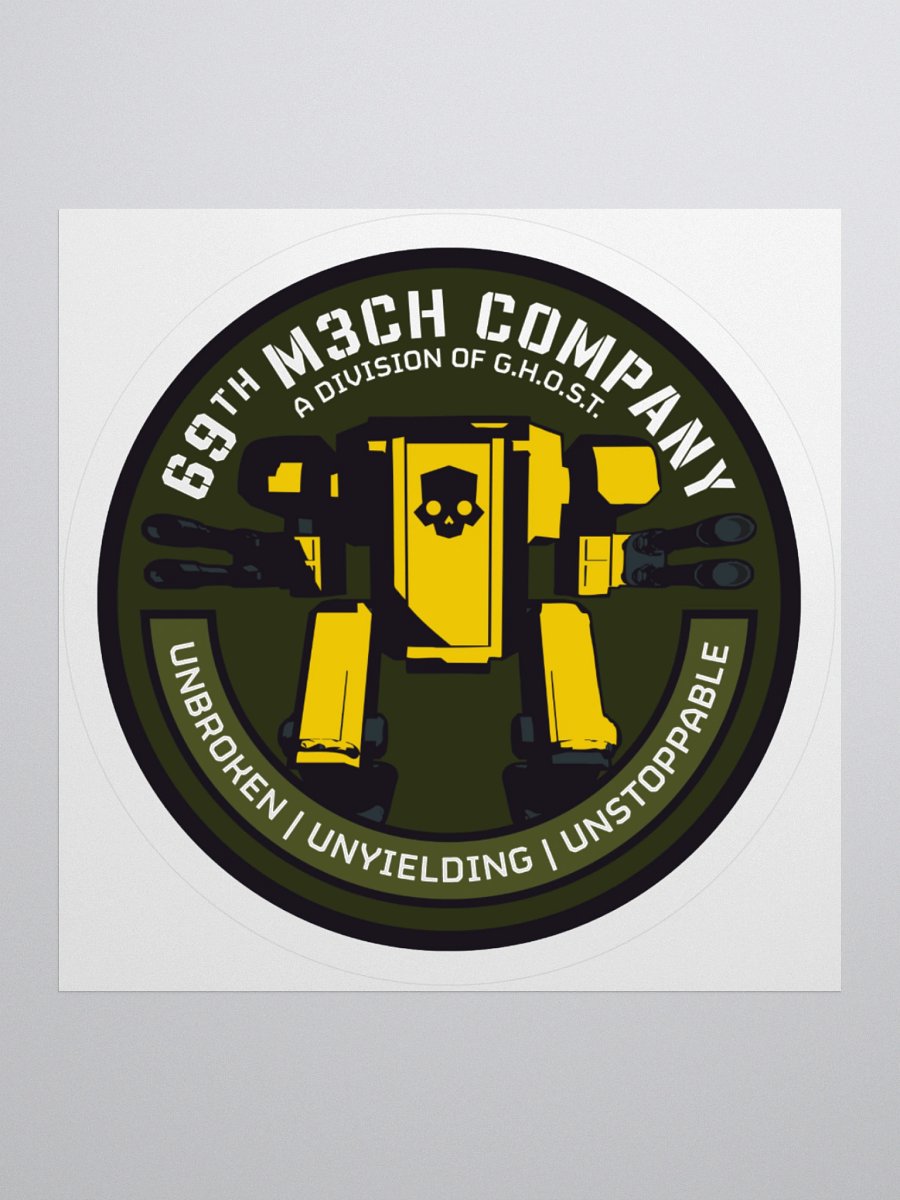 69th M3CH Company Flat Sticker product image (2)