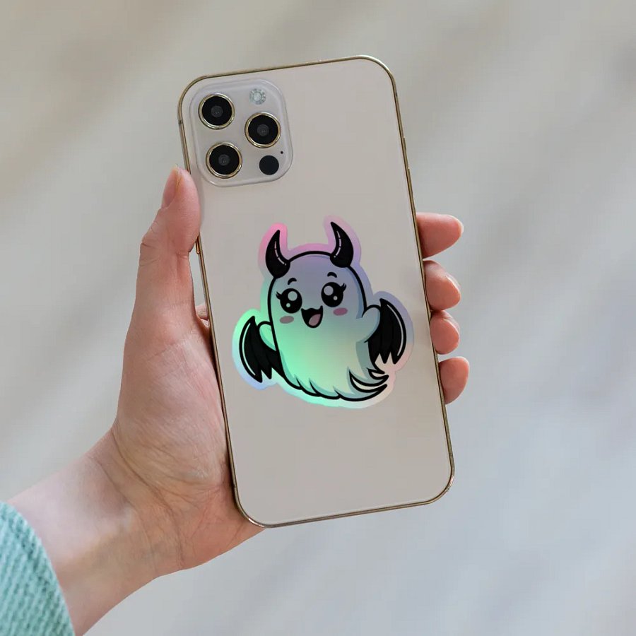 Adorable Ghost Holographic Sticker Sheet product image (8)