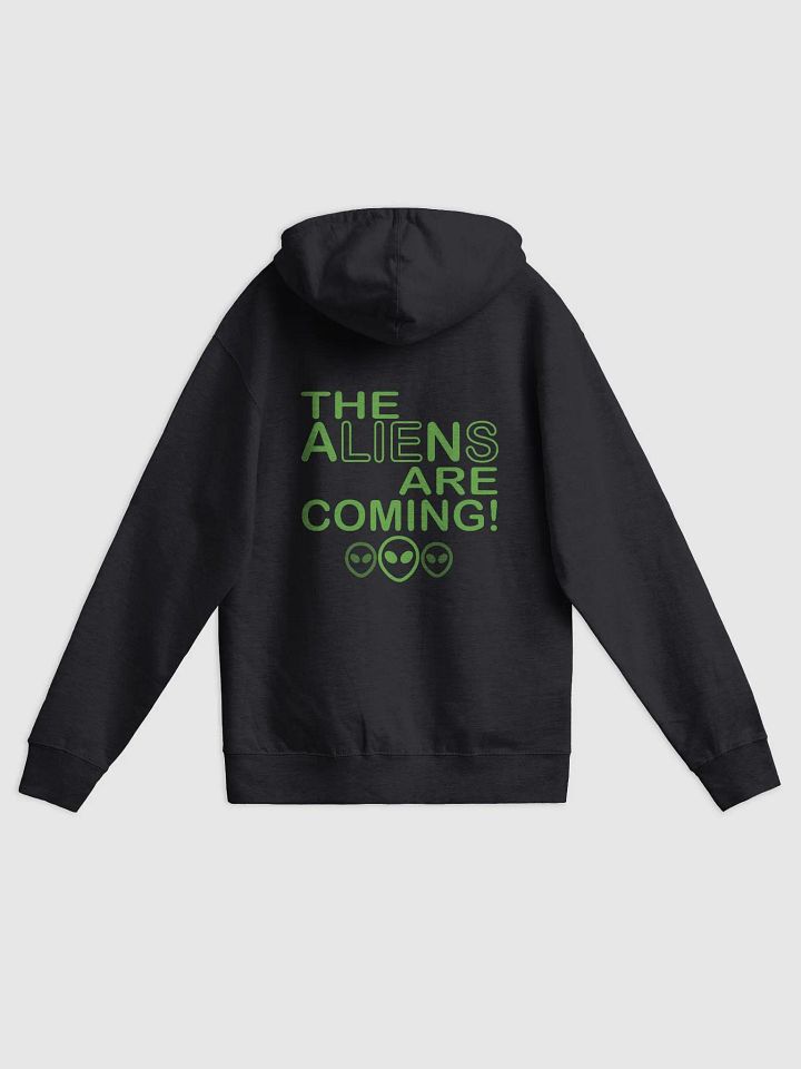 The Aliens Are Coming! - Green - Independent Trading Co. Fleece Zip Up Hoodie product image (1)