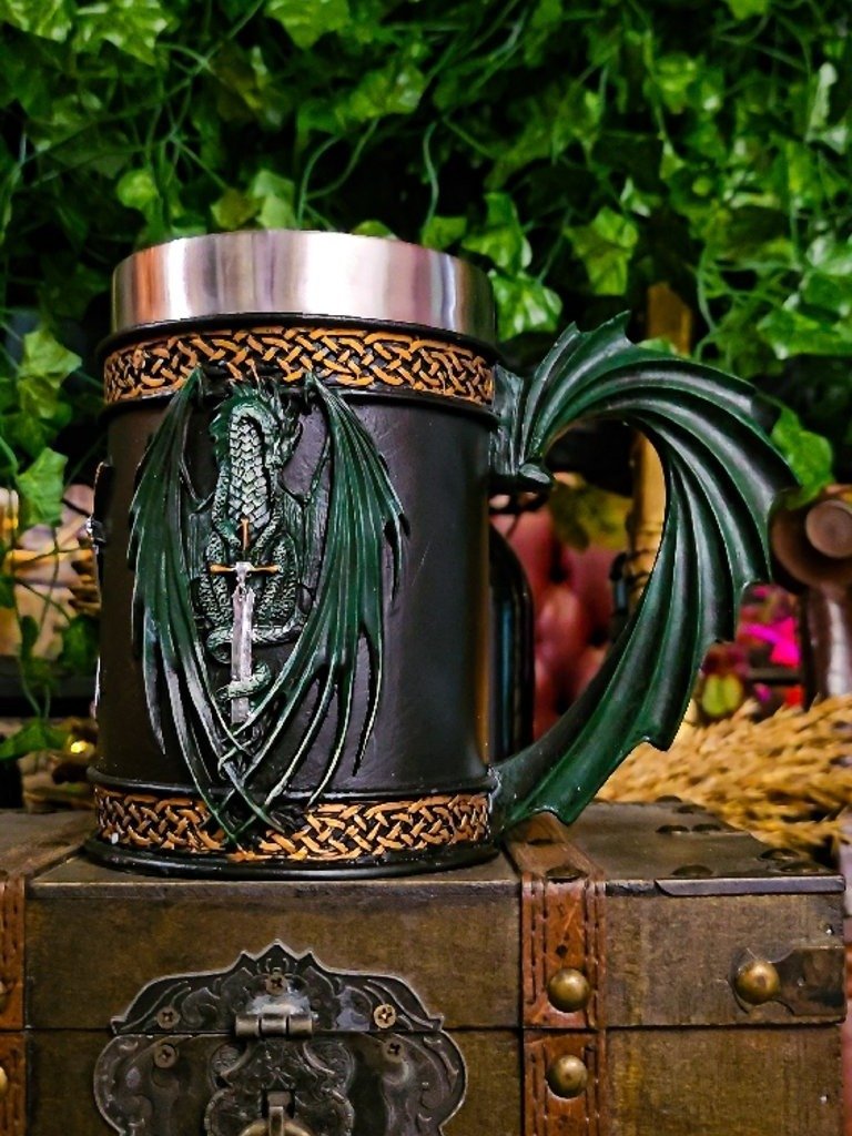 The Armored Kingdom Green Dragon Scale & Steel Mug product image (1)