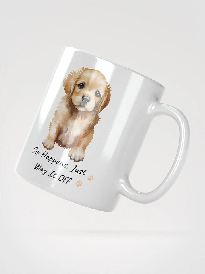 Sip Happens White Glossy Mug product image (5)