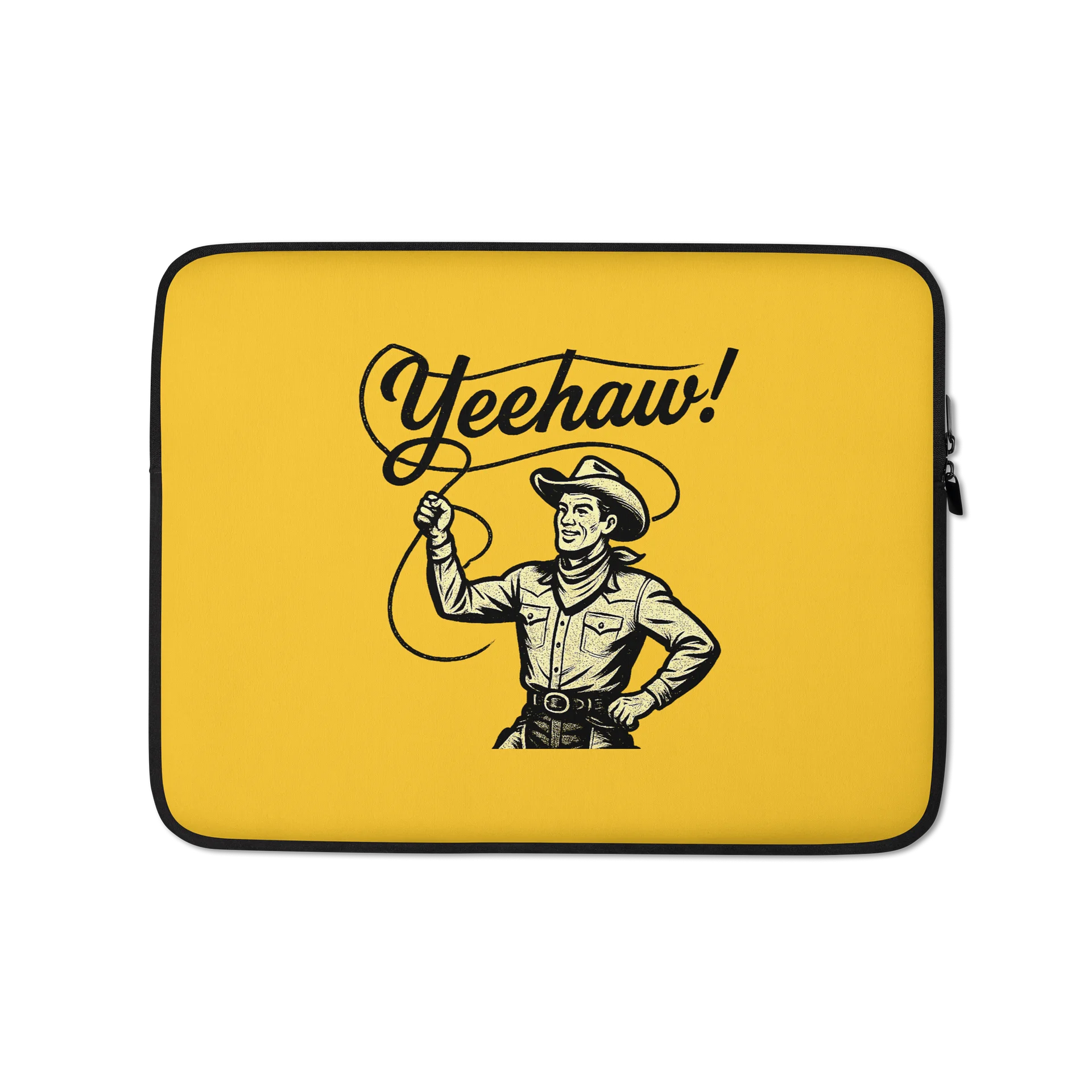 Yeehaw! Texas Yellow Laptop Sleeve product image (1)