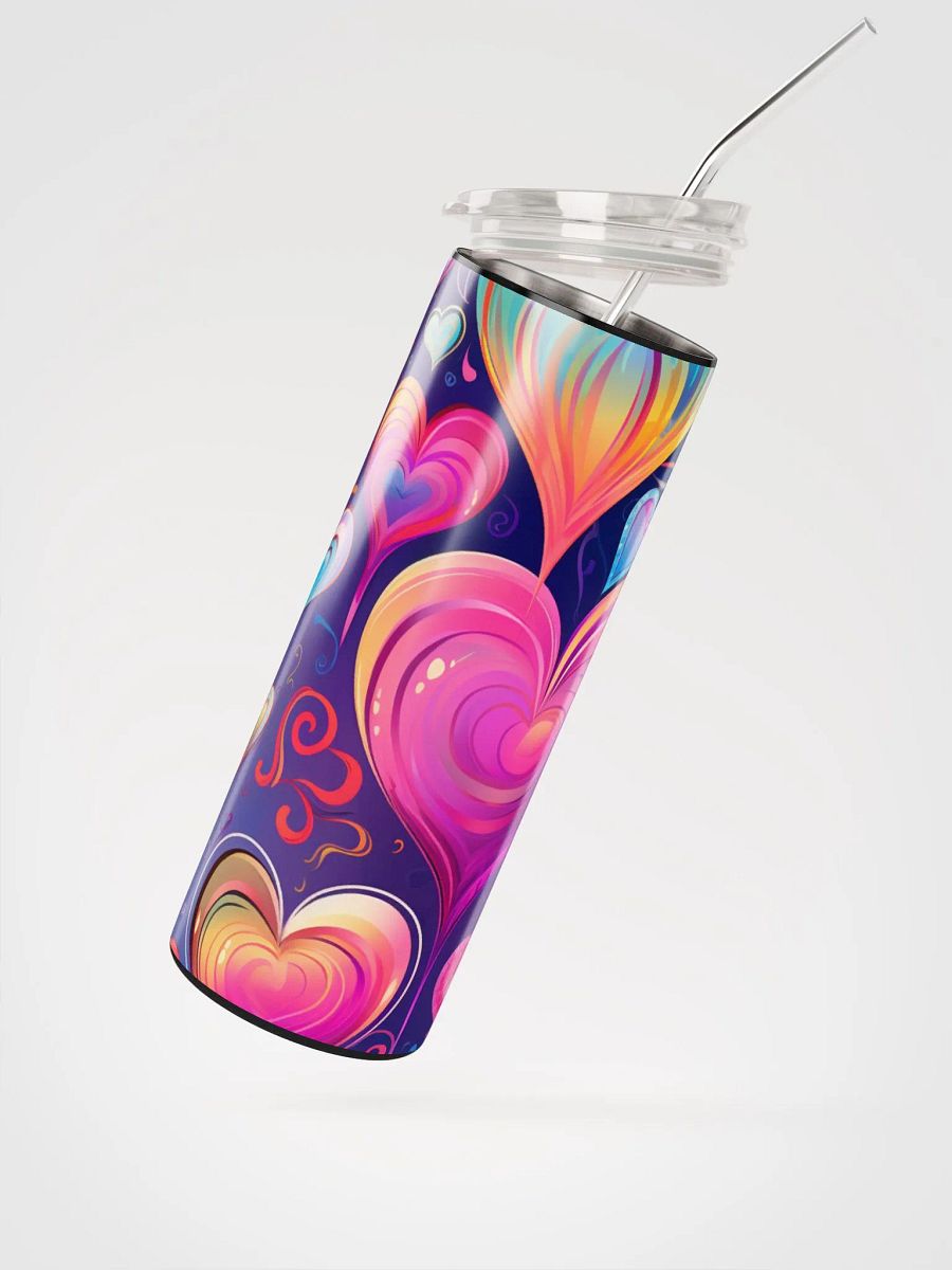 Boho Hearts Stainless Steel Tumbler: Embrace Love in Style product image (2)