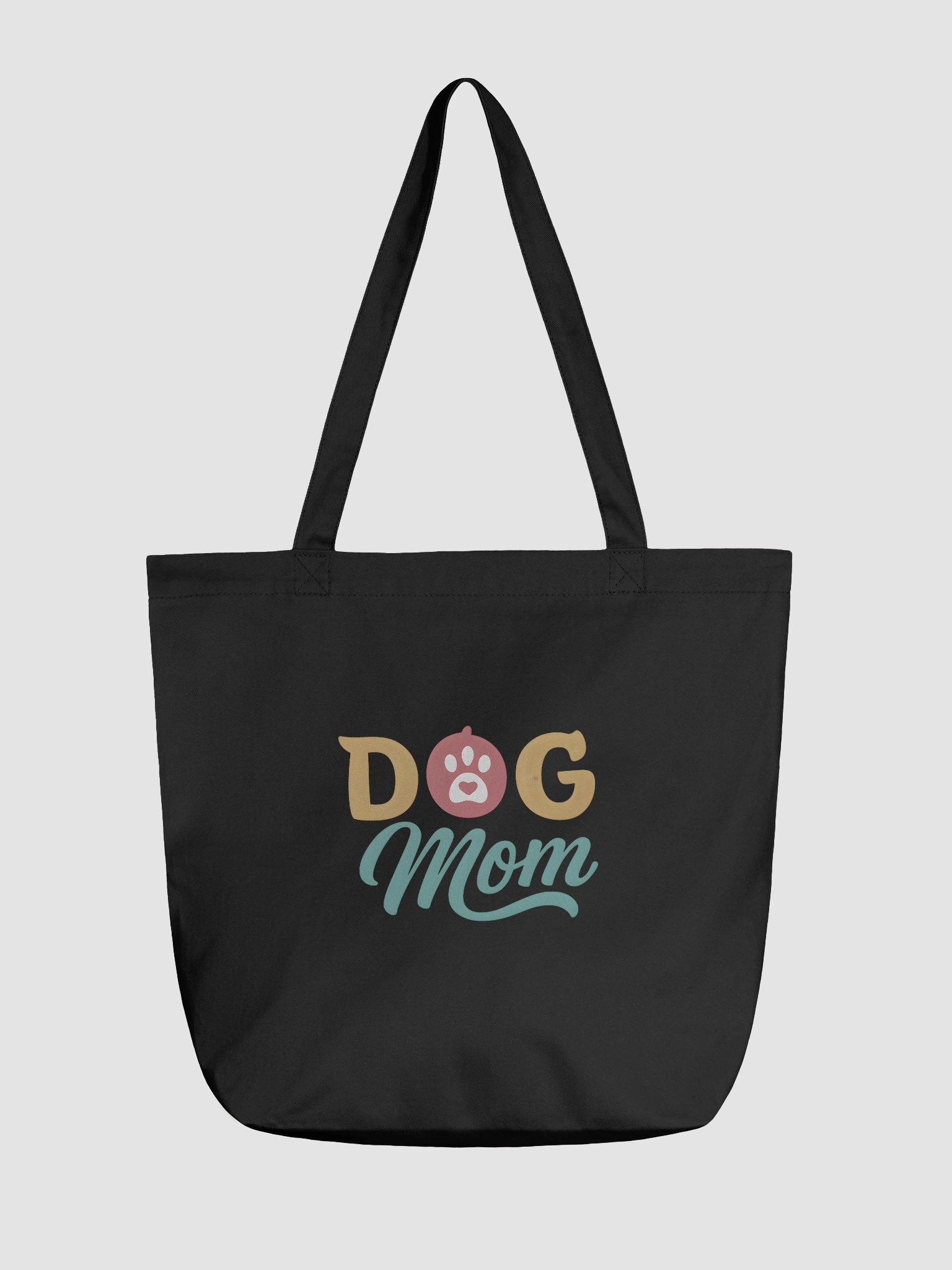 Dog Mom Tote Bag | Colorful Bold Pet Lover Design | Everyday Bag for Dog Owners product image (1)
