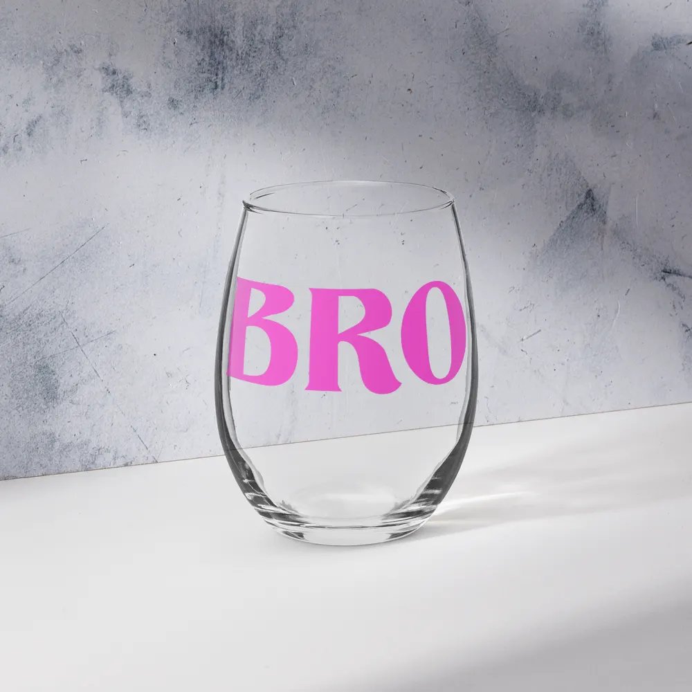 Bro stemless wine glass product image (6)
