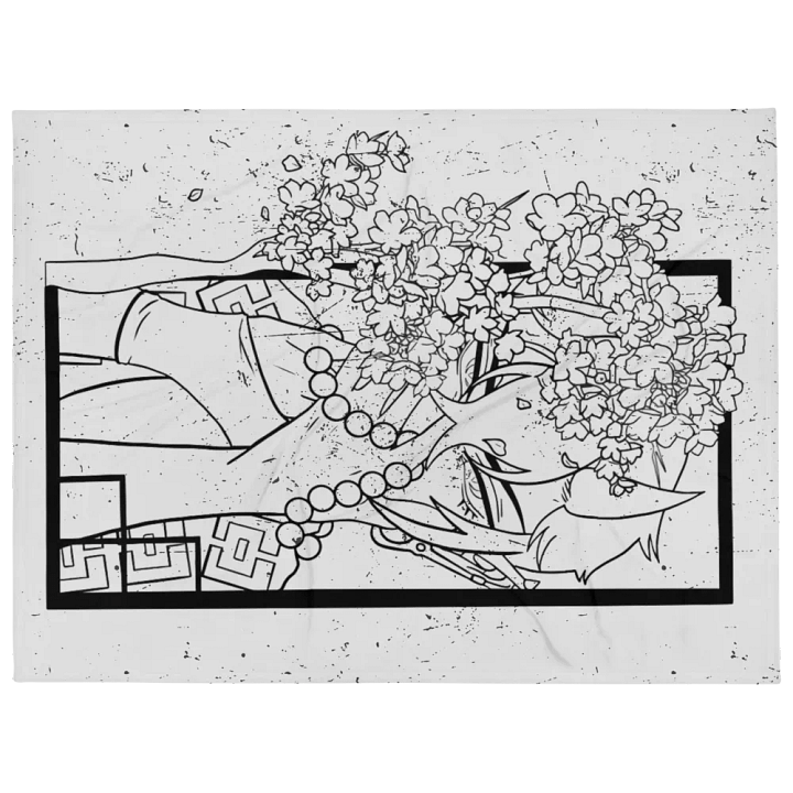 Blackened Cherry Blossom Throw Blanket product image (1)