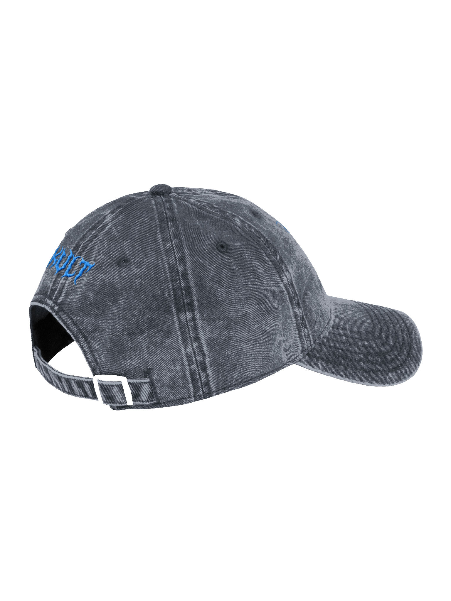 Kat Kult Vintage Wash Dad Hat (Blue & White logo) product image (16)