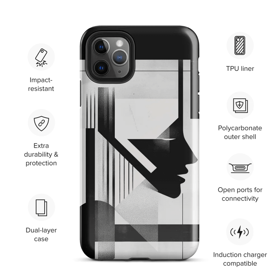 Abstract Persona 003 (Black) (Iphone Tough Case) product image (3)