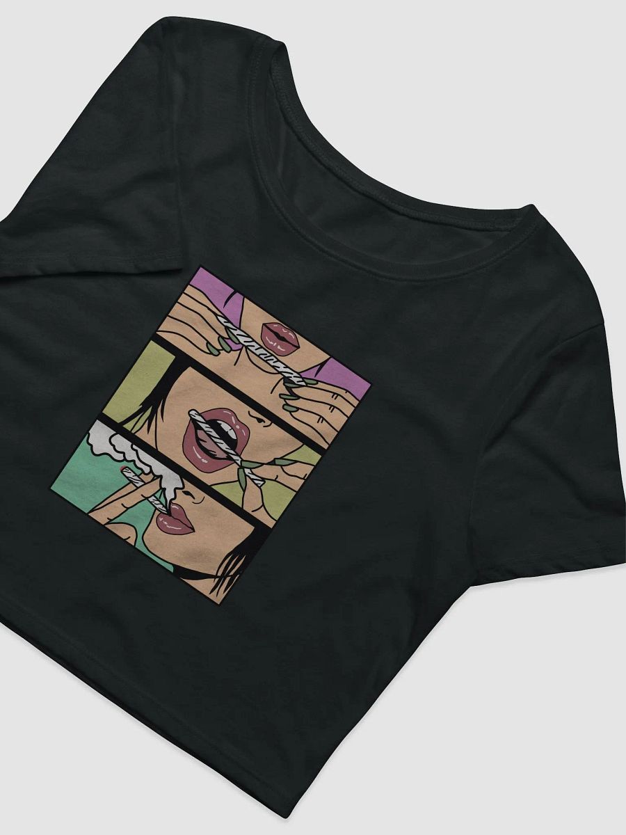 Pop Art Smoking Sequence Crop Tee product image (5)