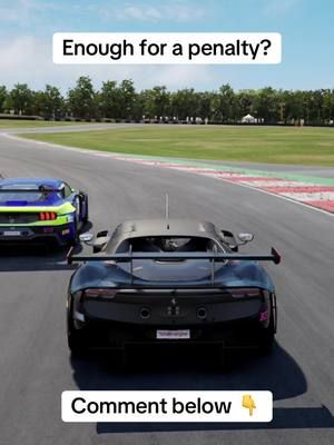 Enough for a penalty? #racingtiktok #simracingcommunity #simracinglife #gaming #assettocorsa #fyp #racinggames #assettocorsacompetizione 