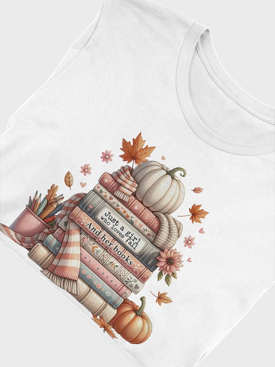 Just A Girl Who Loves Fall And Her Books T shirt product image (75)