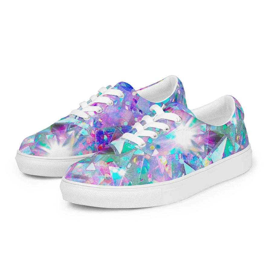 Crystal explosion effect womens canvas shoes product image (2)