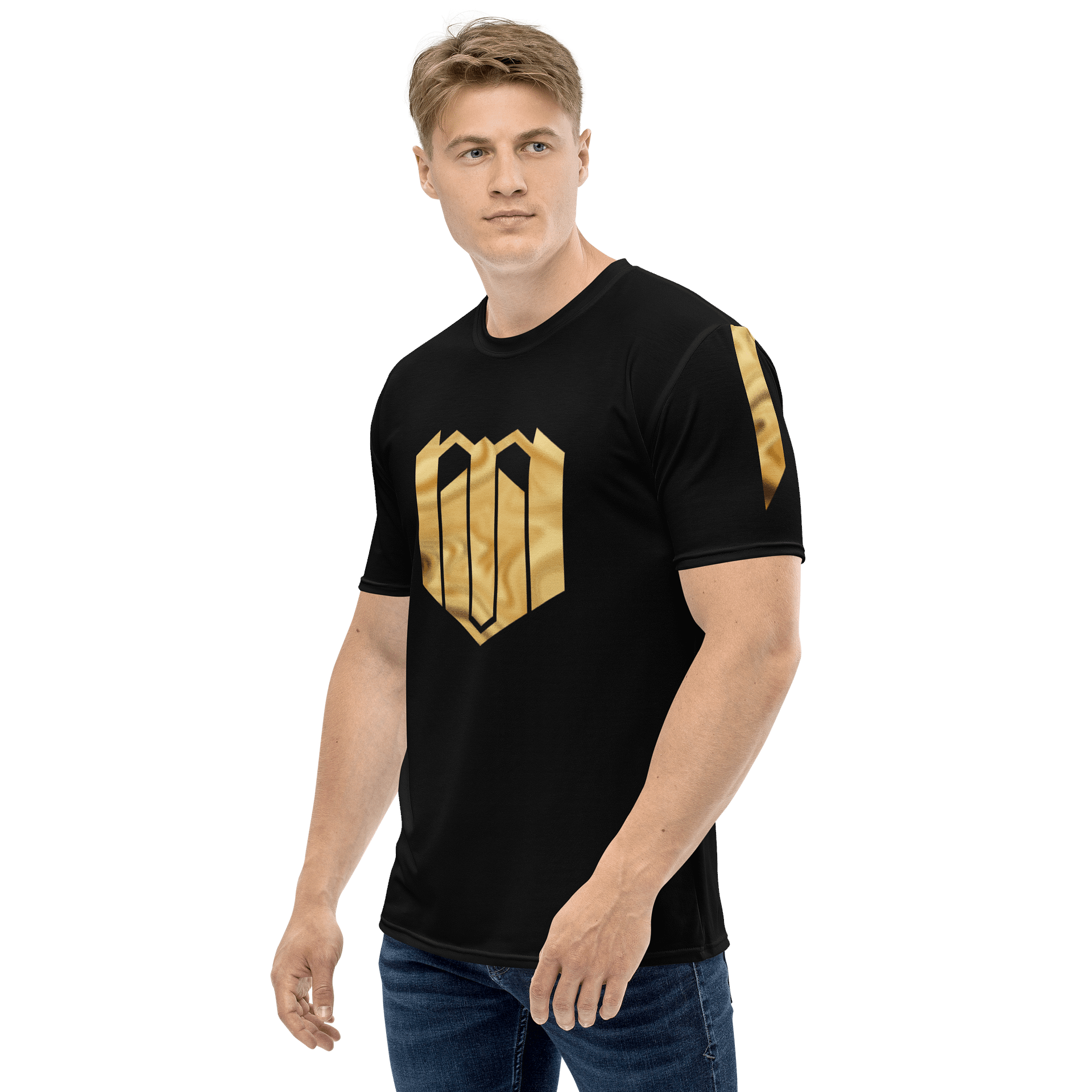 Mercurial Virus Gold Shimmer Strip Black T-Shirt product image (2)