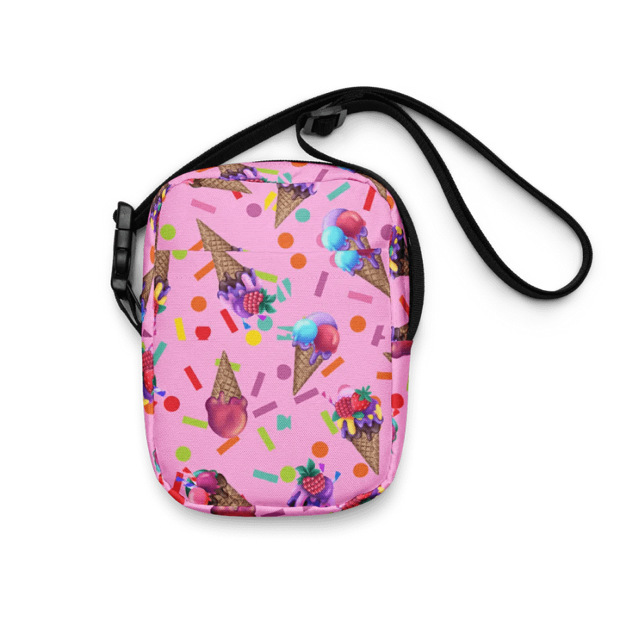 ice-cream pink Scoops All-Over Crossbody Bag for girls product image (7)