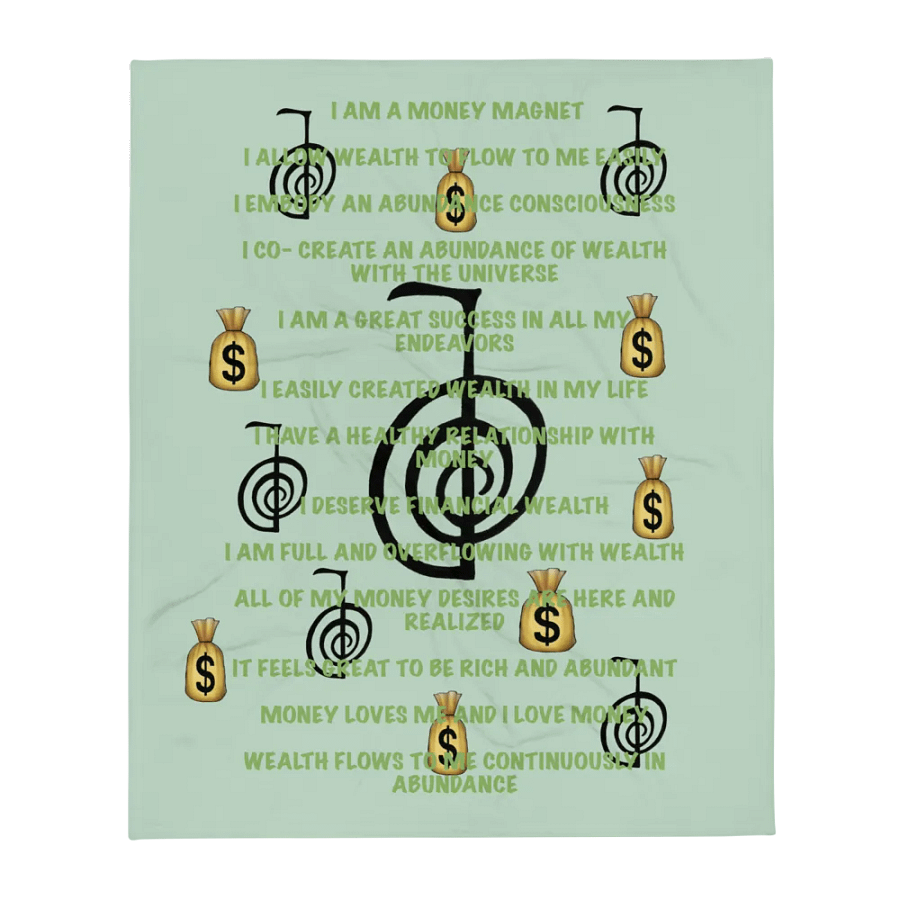 Blanket of wealth and abundance affirmations product image (13)