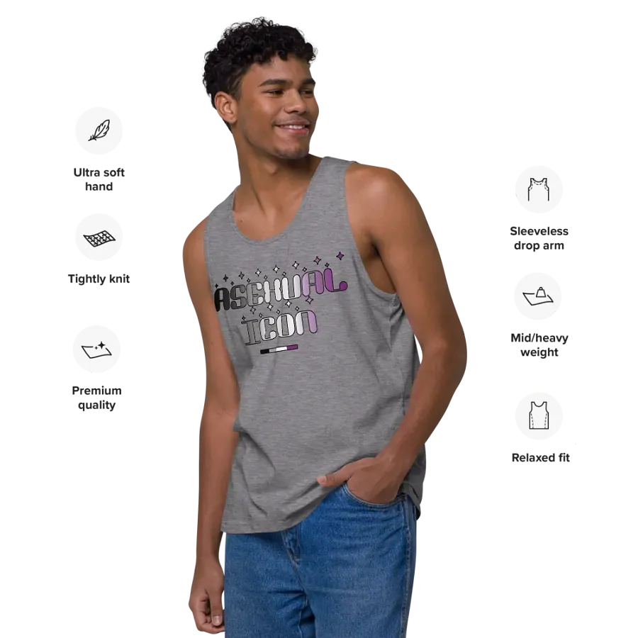 Asexual Icon Men's Premium Tank Top product image (83)